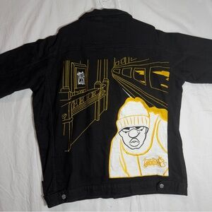 South Pole Black Jacket with White Logo Tag